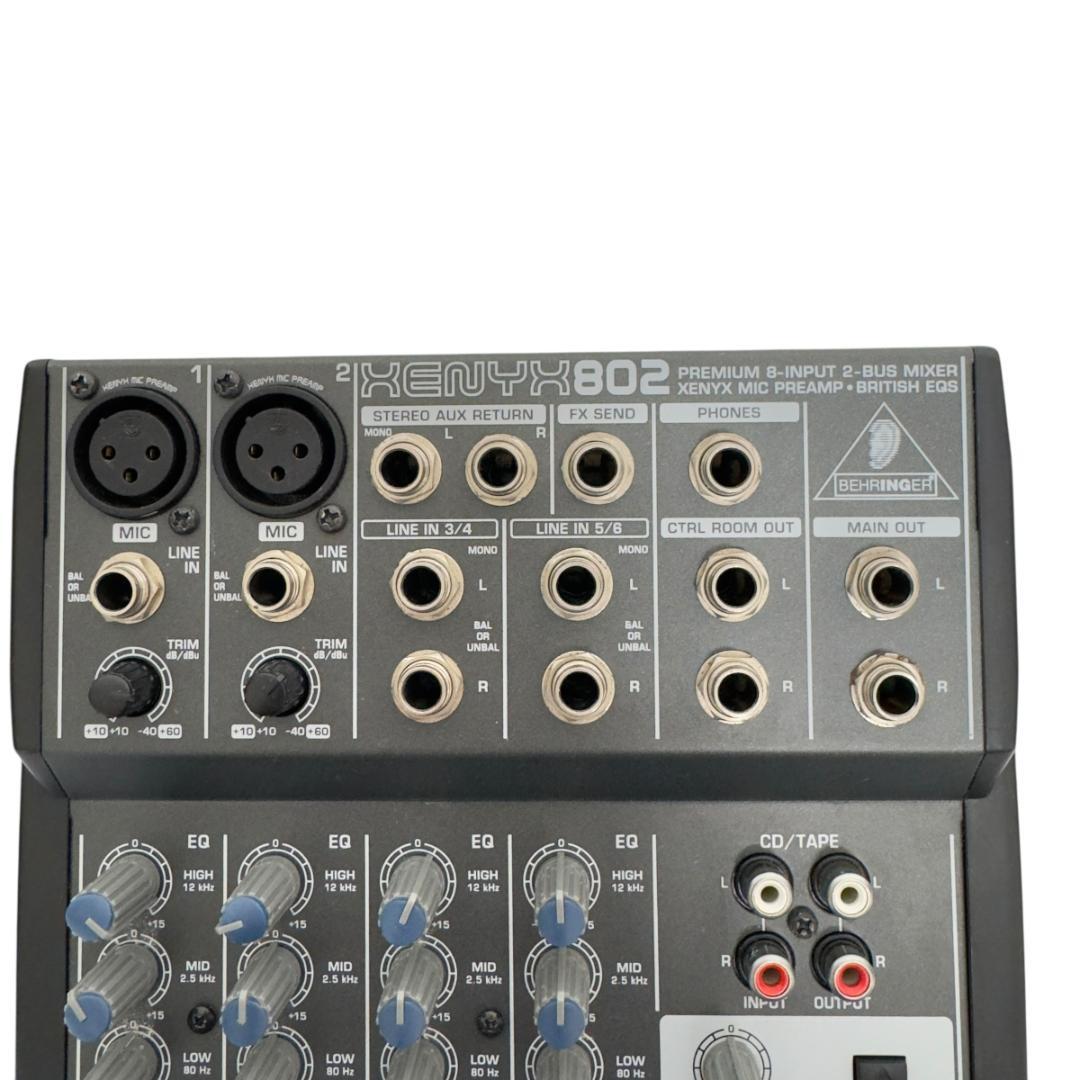 美品　Behringer アナログミキサー 8チャンネル XENYX 802