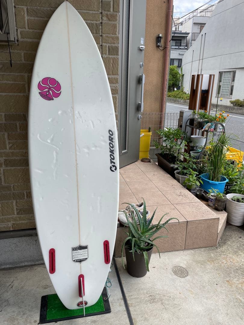 TOKORO ショートボード ホワイト　フィン付き　　値下げ中！