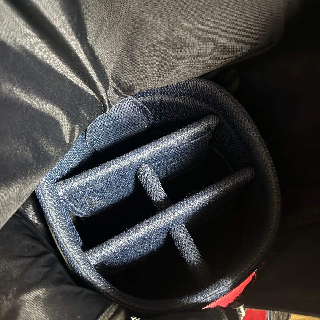 Titleist キャディバッグ ゴルフバッグ ホワイト/レッド/ネイビー