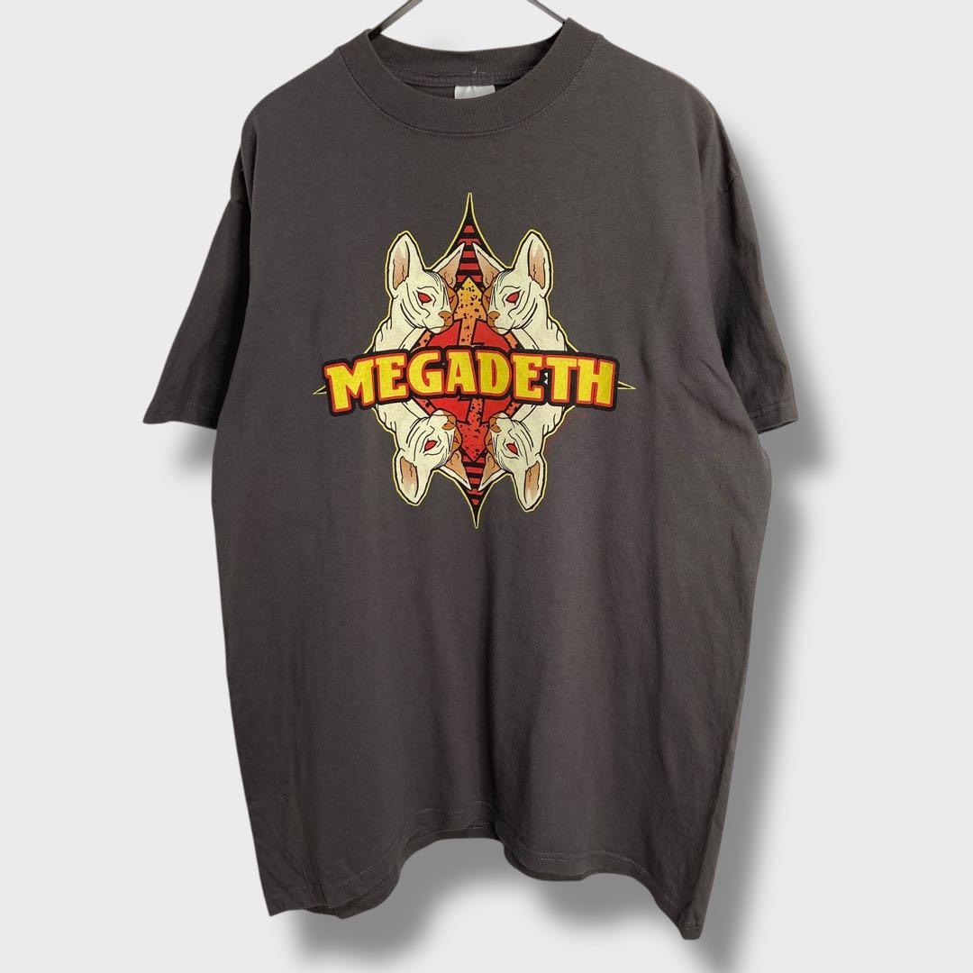 MEGADATH☆メガデス☆バンT☆リスク☆メタル☆バンドT☆L☆グレー☆