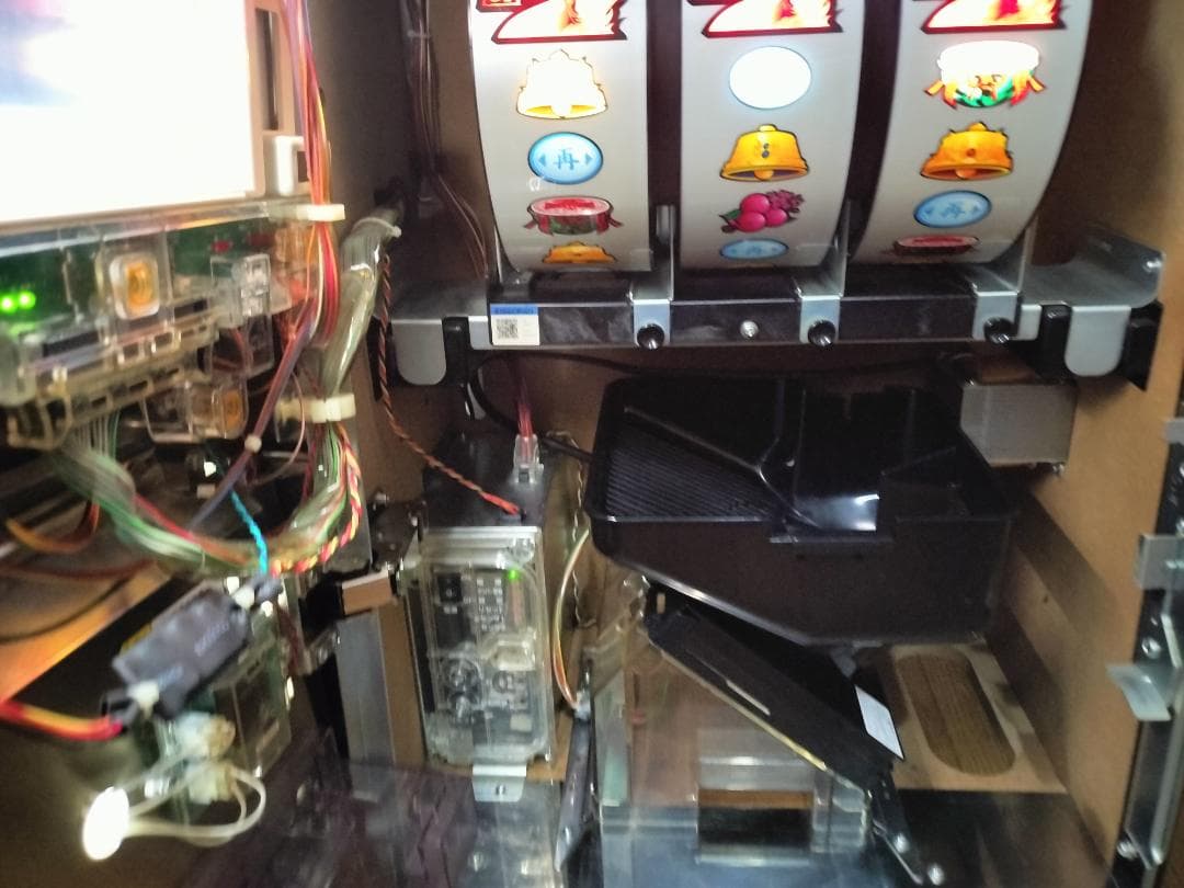 【パチスロ実機】ロデオ★新鬼武者（茜パネル）【オートプレイ付不要機付】