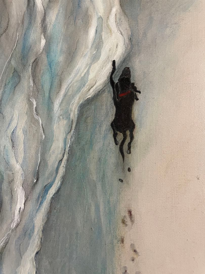 絵画『波打ち際』アクリル画F10