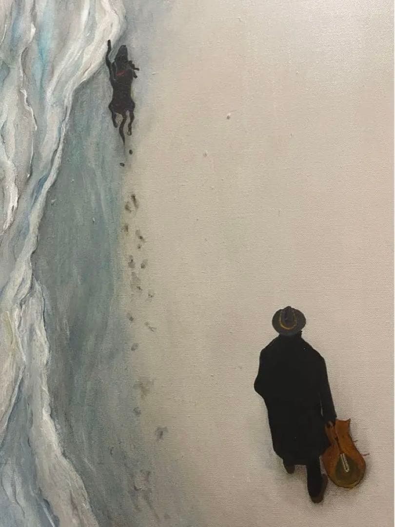 絵画『波打ち際』アクリル画F10