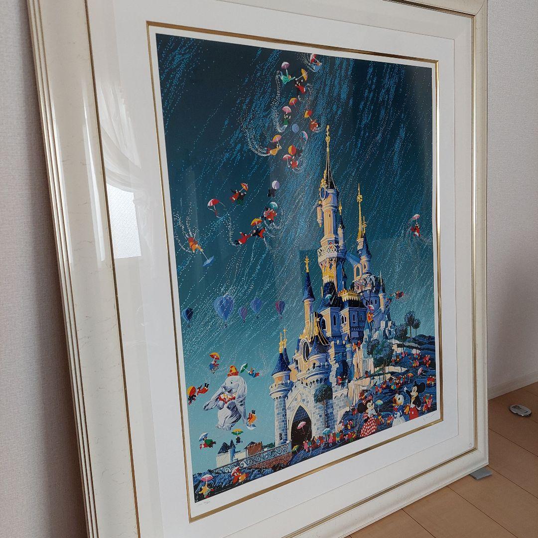 「アンブレラ スイング アット ディズニーランド」ヒロヤマガタ 作品 額装入り
