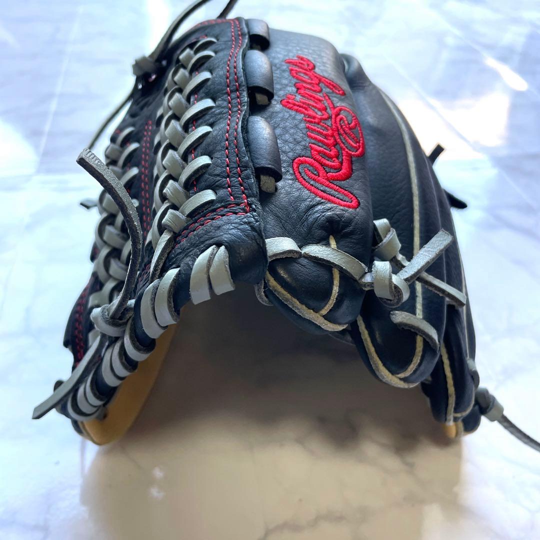 シ*こ様 【未使用級美品】Rawlings 一般軟式用 ブラック×キャメル