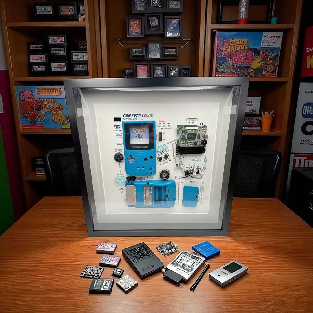 ゲームボーイカラー　分解アート 標本アート 一点もの