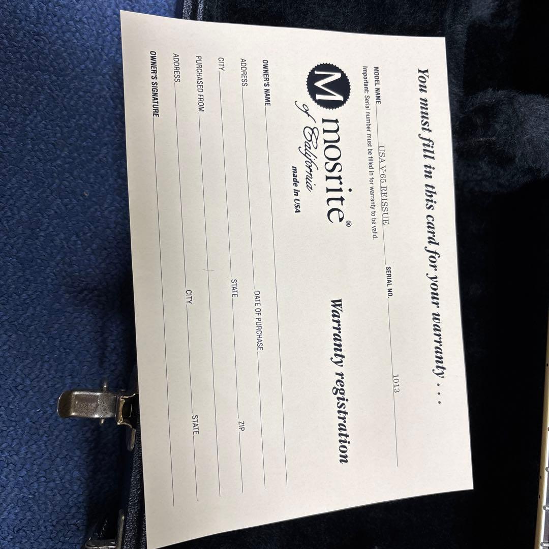 エレキギターモズライトフィルモア製品です。 USA V65 REISSUE