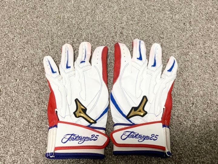 筒香嘉智選手 支給品 実使用 ミズノプロ バッティンググローブ