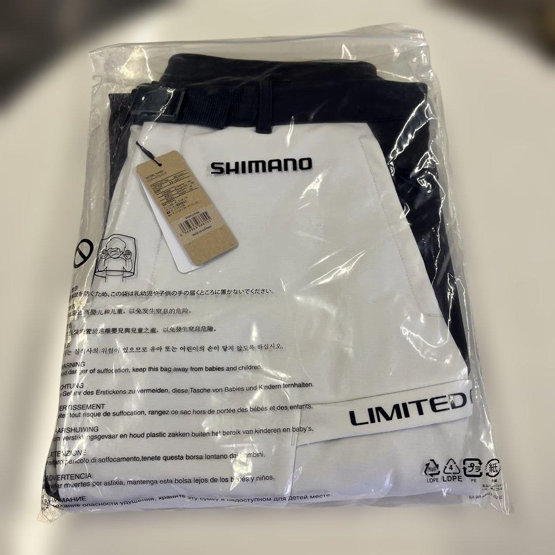 シマノ WP-110V リミテッドプロ　ウォームパンツBB-X ホワイトLサイズ