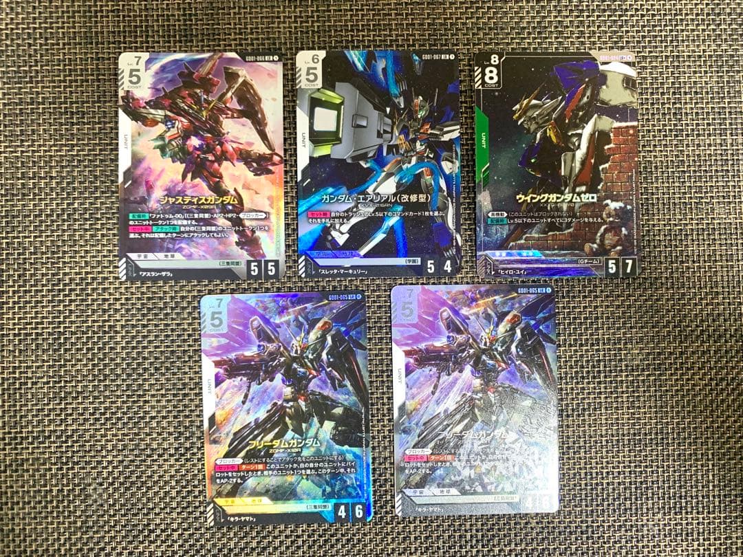 ウイングガンダムゼロ LR+ フリーダムガンダム ジャスティスガンダム 他 5枚