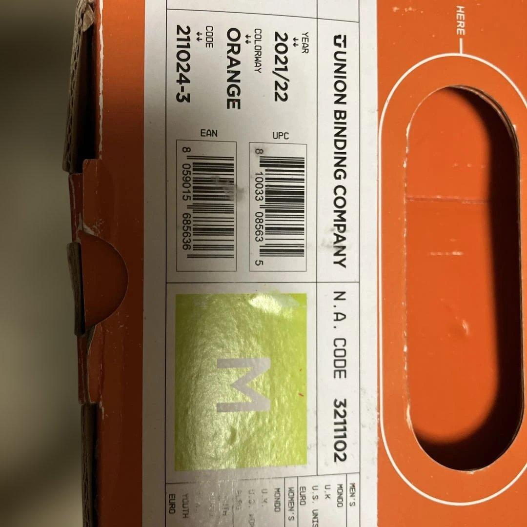 Union Binding Company ビンディングMオレンジ2021/22