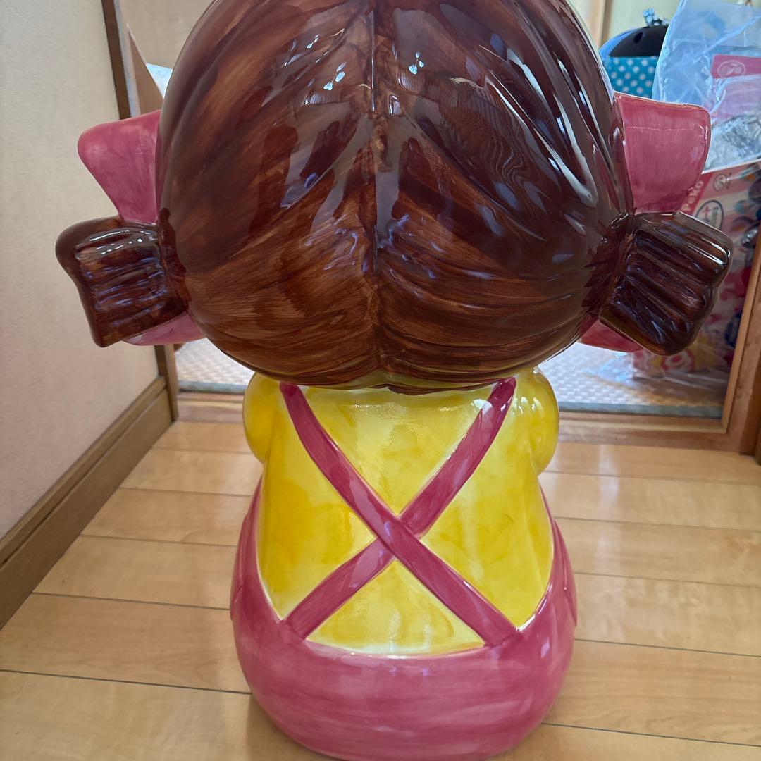 大きな陶器製キャラクター像　ぺこちゃん　限定品　特大