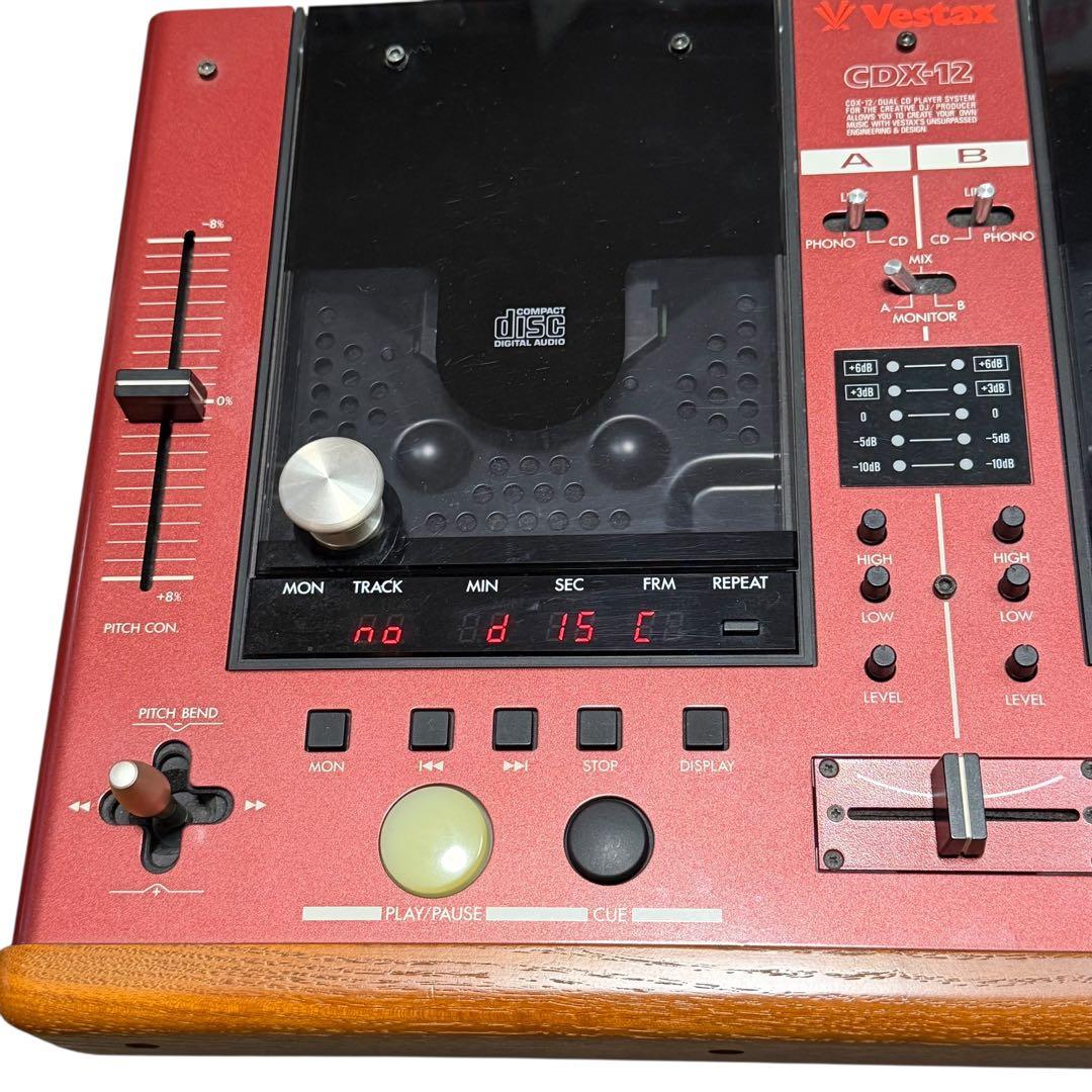 Vestax CDX-12 デュアルCDプレーヤー 通電確認済