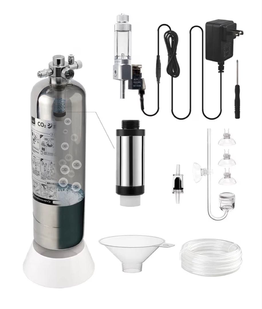 Clscea CO2ジェネレーター 2L フルセット 電磁弁付