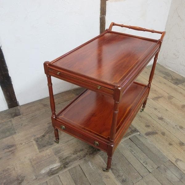 イギリス アンティーク 家具 キッチンワゴン 引き出し・トレー付き 6123e