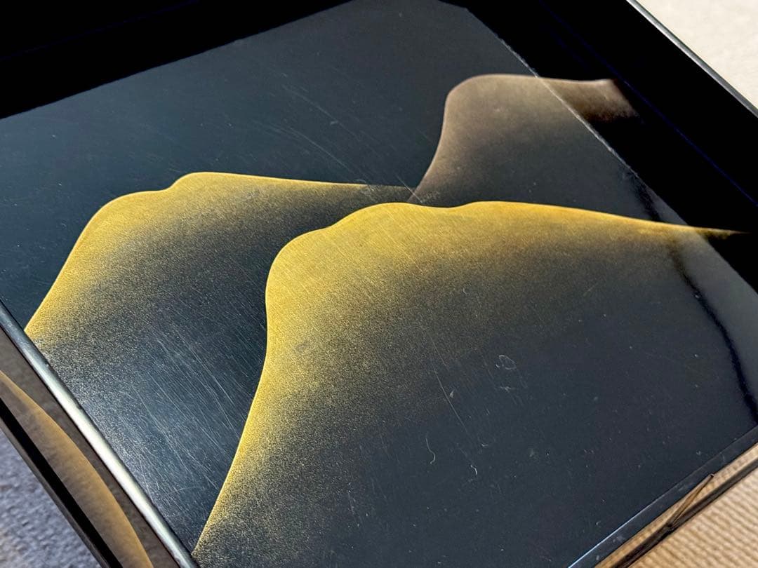 輪島塗 漆工芸品（盆／菓子盆・飾り盆） 蒔絵（まきえ）漆塗り食膳