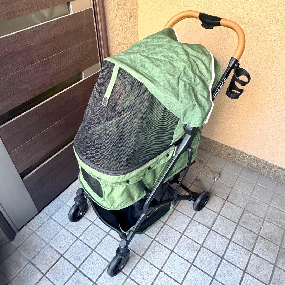 ペットパラダイス smooca ペットカート ナチュラルグリーン