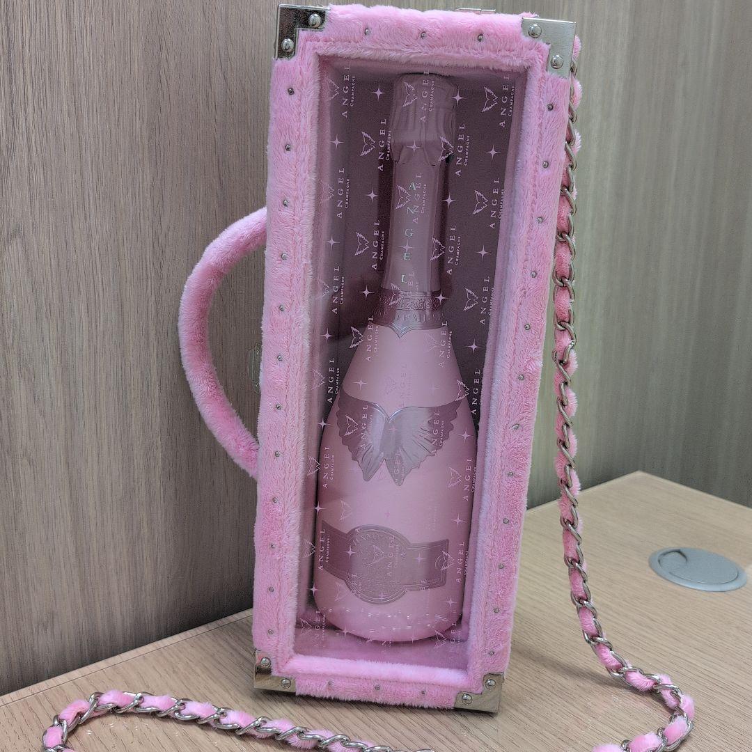 エンジェルドゥミセック ファーケース付き シャンパン ロゼ 未開栓