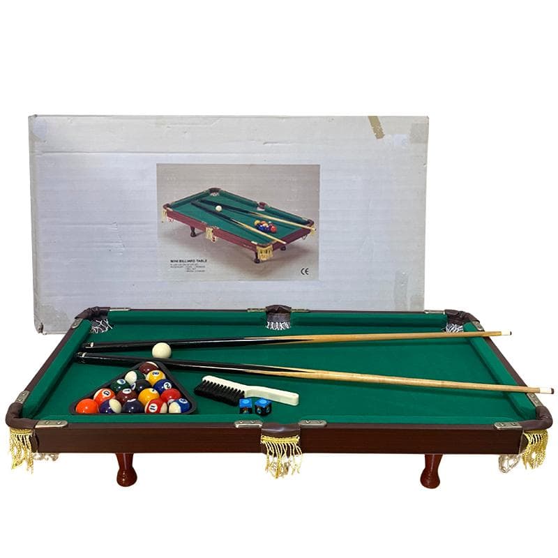 ミニビリヤードテーブルセット 木製 ビリヤード台 約91×50×20cm