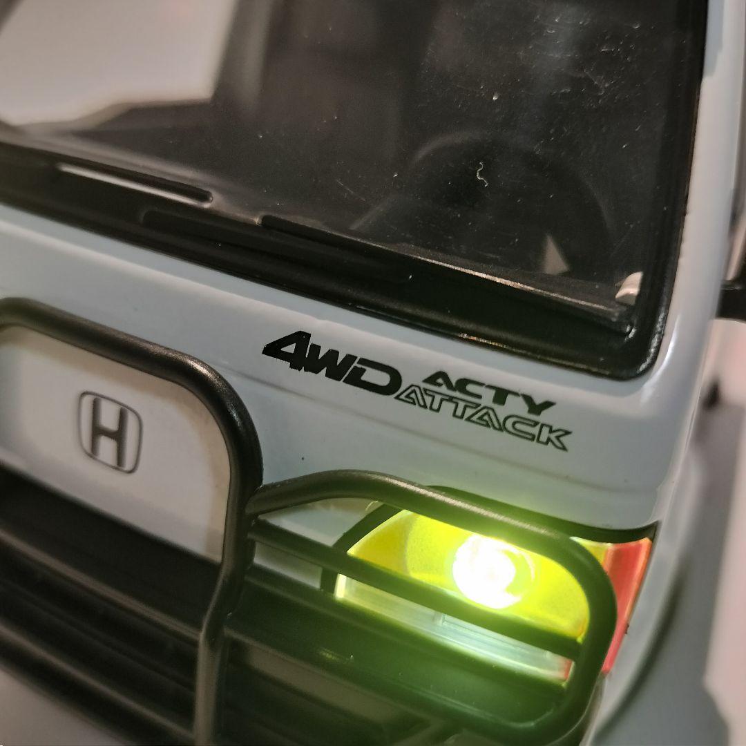 ​ホンダ アクティ 1/15 ミニカー ホワイト 軽トラ 点灯 サウンド 検品済