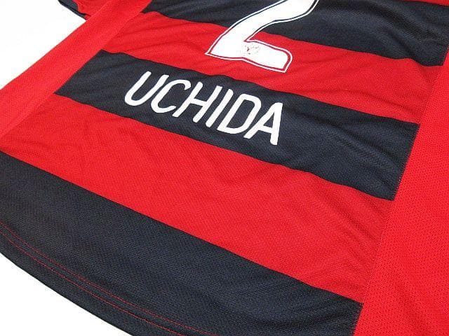 希少 鹿島アントラーズ 2008 ユニフォーム 内田篤人 背番号2 X