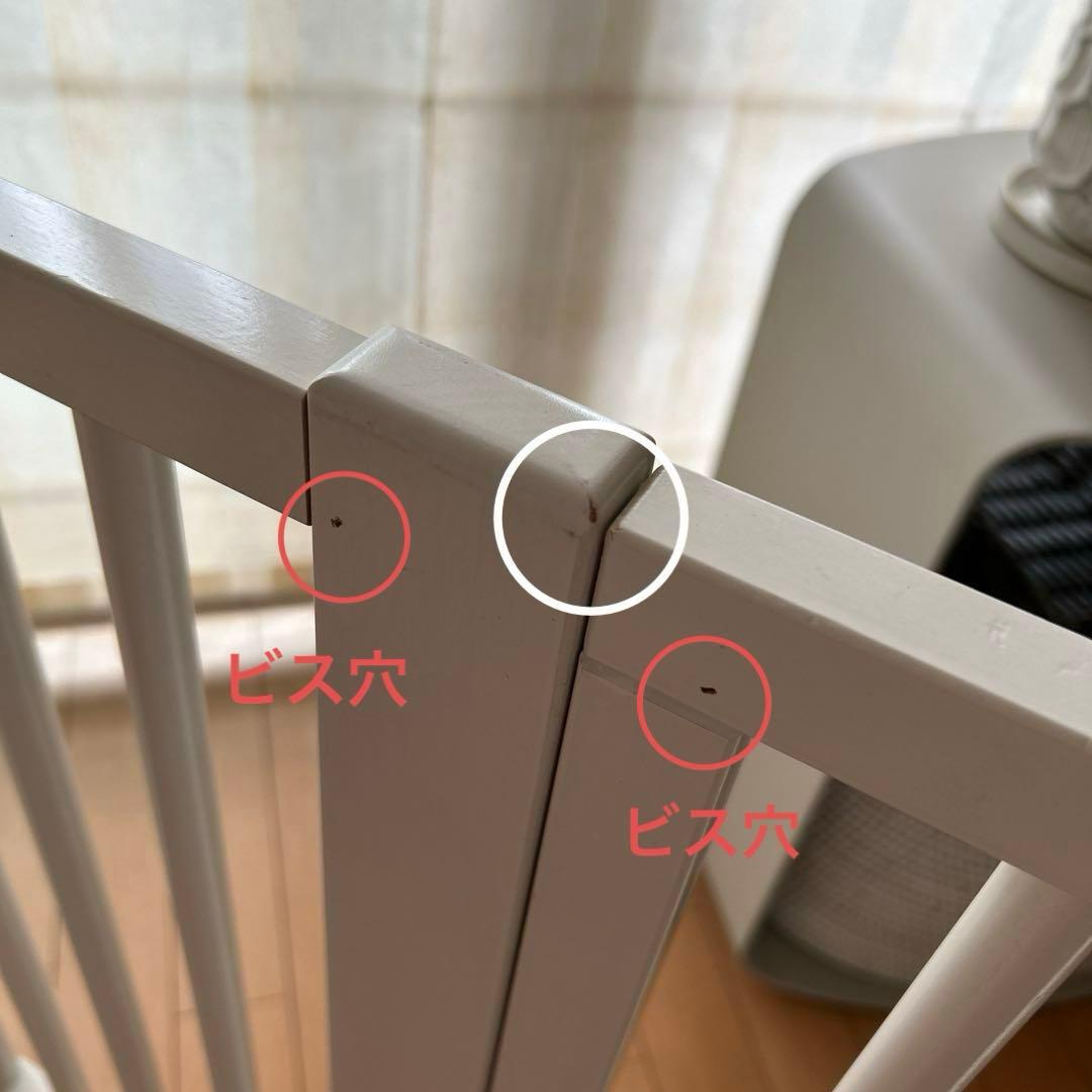 石崎家具 木製ワンタッチペットサークル ホワイトS 犬用ケージ 天然木 日本製