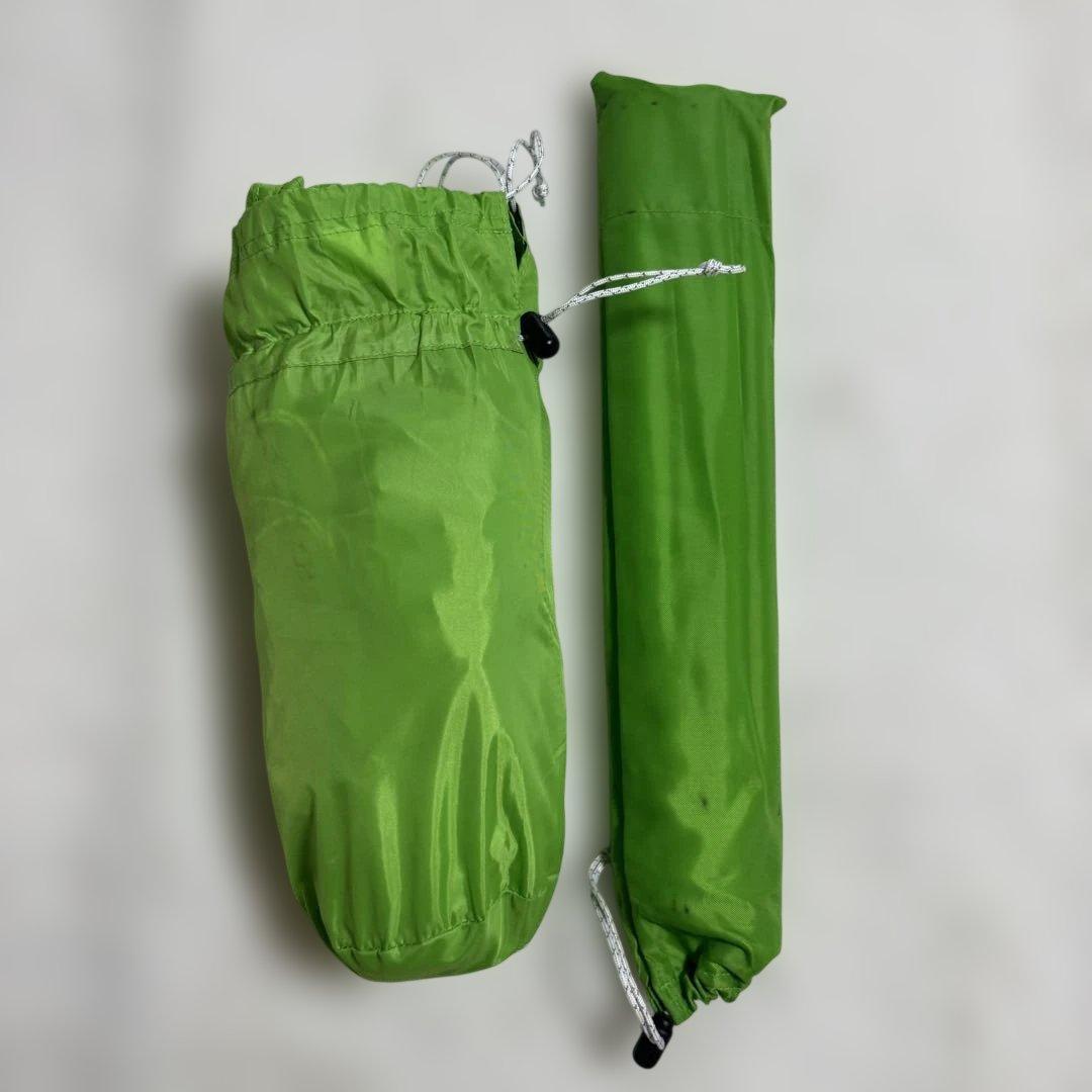 極美品モンベル　ミニタープ HX ポール2本セット　グリーン