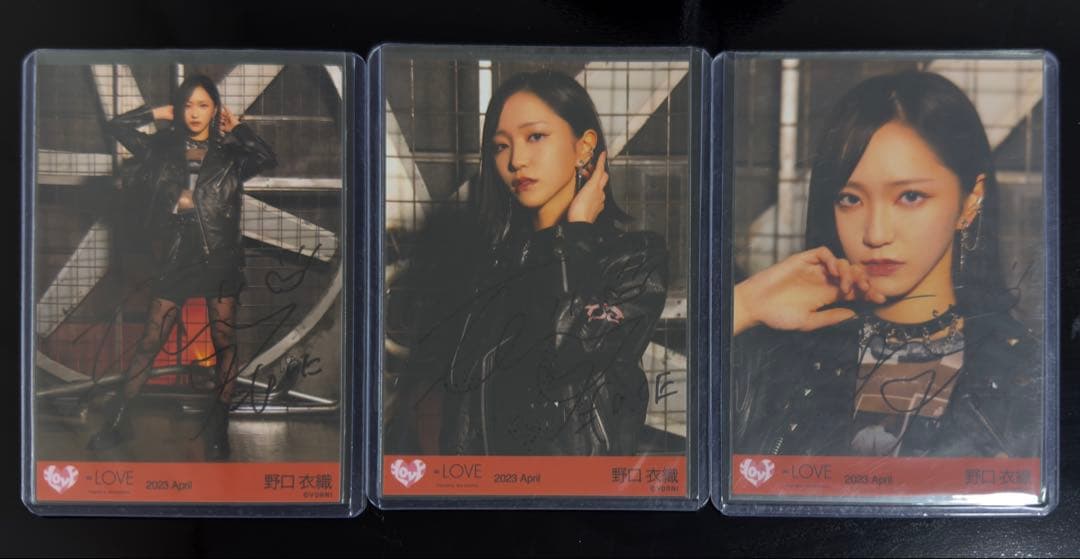 野口衣織 直筆 コンプ Junkies