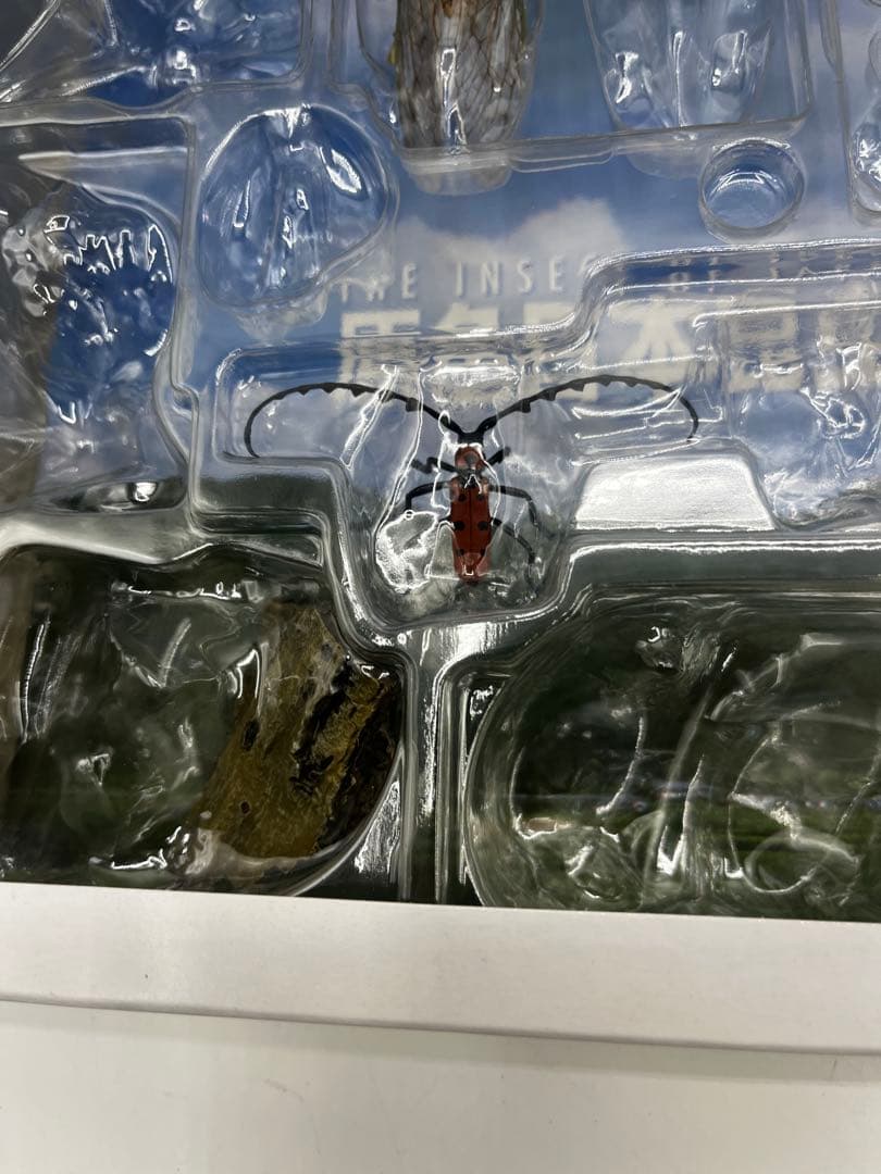 中古 原色日本昆虫図鑑Ⅰ・Ⅱ 箱　限定フィギュア　YUJIN