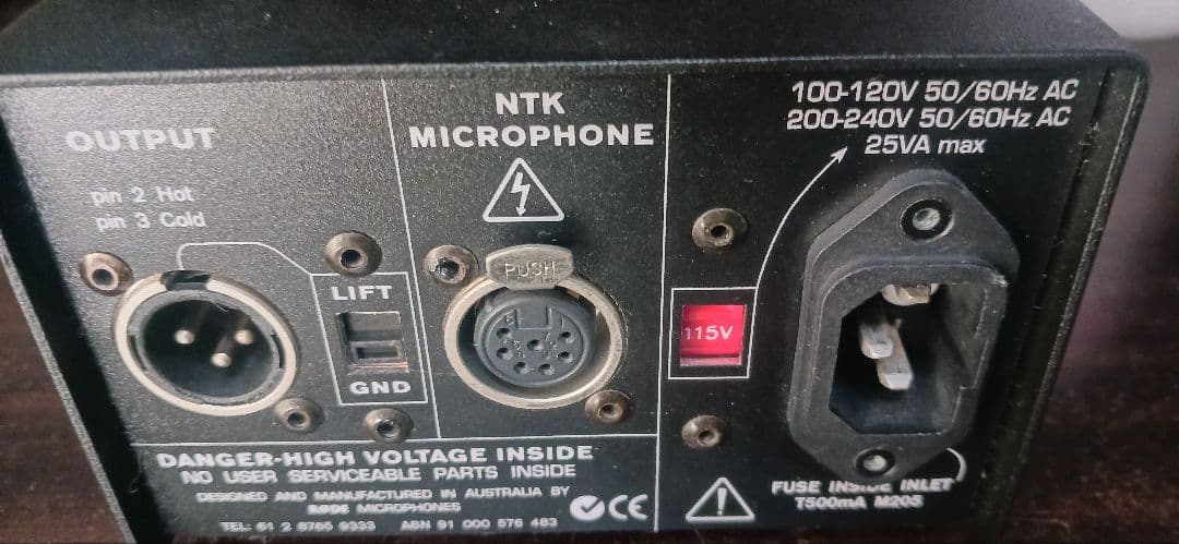 RODE NTK、NT2-A コンデンサーマイク、ショックマウントセット