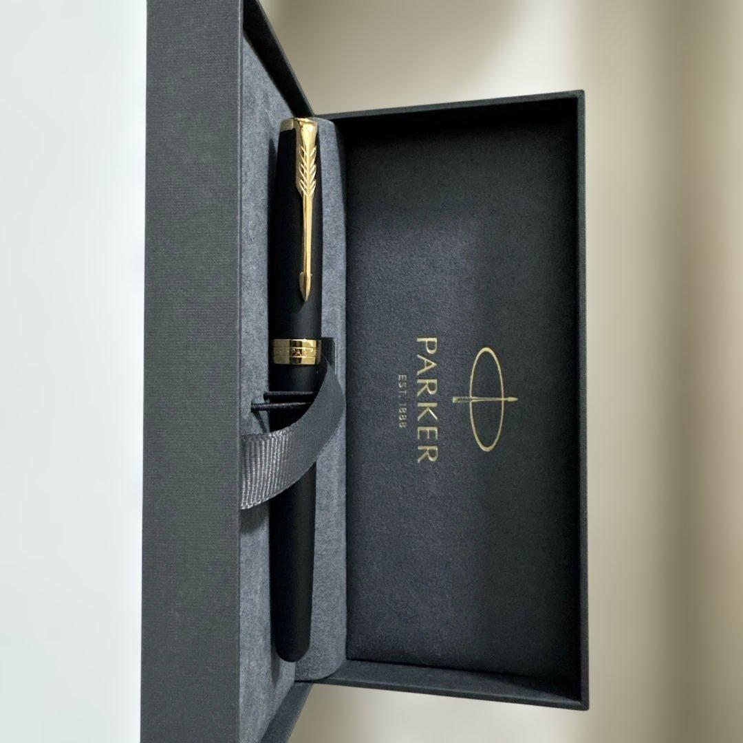 Parker 万年筆 ブラック ゴールド