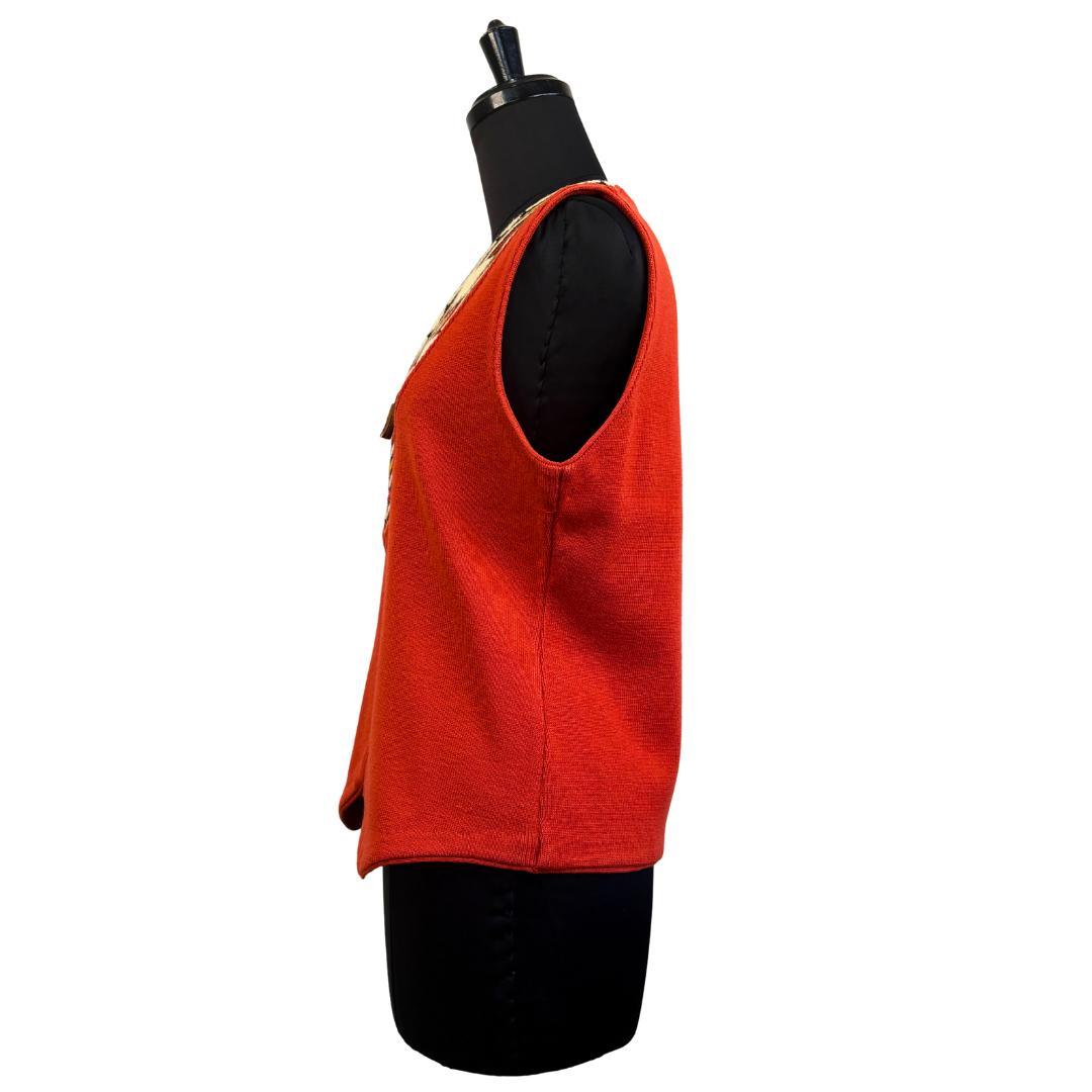 Chloe Golf クロエゴルフ 柄入りニットベスト M