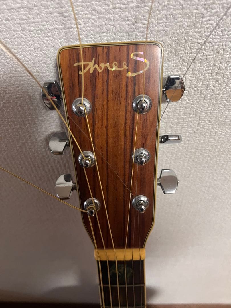 Three S W-300 アコースティックギター ハードケース付　初期ロゴ