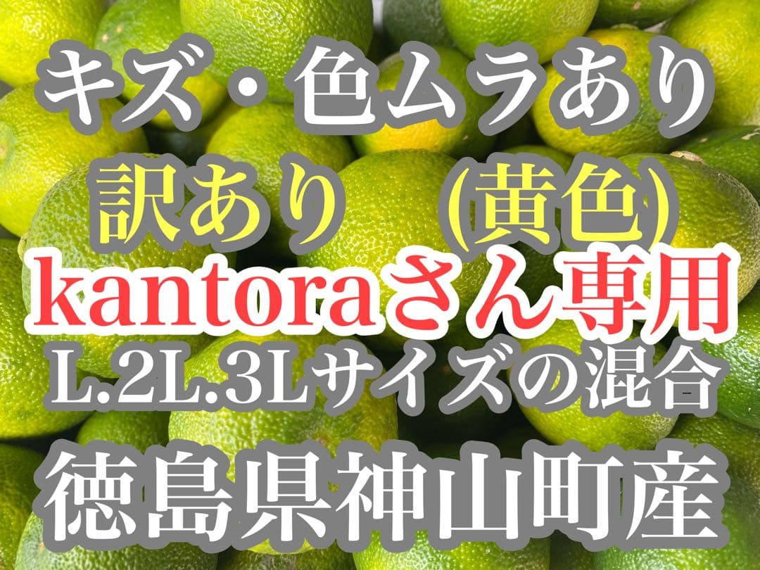 徳島県神山町産すだち《冷蔵貯蔵》10キロ キズ・色ムラあり　黄色になります。
