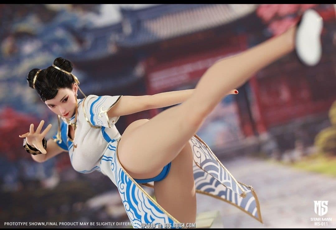 新品　1/6　チュンリー　アクションフィギュア　眼球可動　シームレス素体