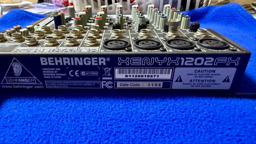 BEHRINGER XENYX 1202FX アナログミキサー 動作確認済