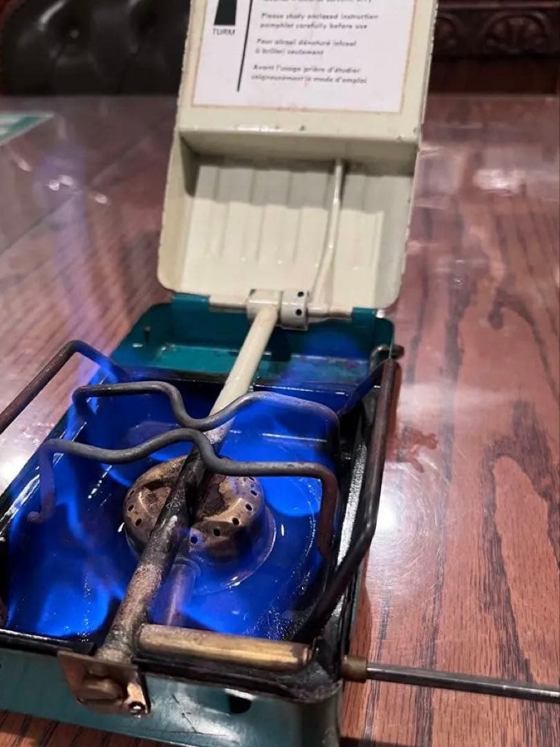 1970年代の西ドイツ製、タームスポーツ。携帯用サイレント、アルコールバーナー。