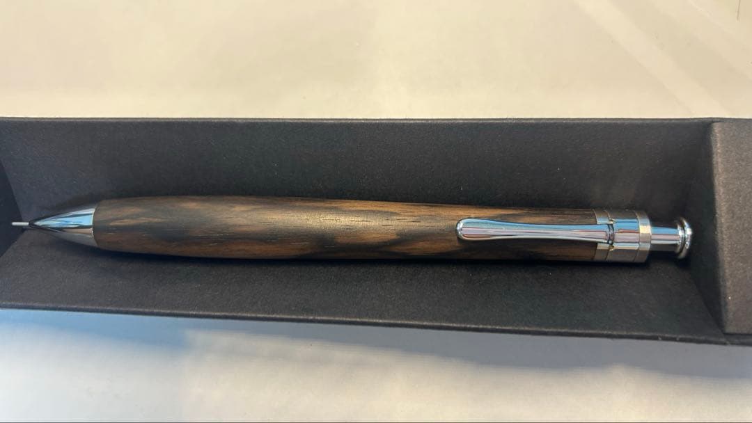 工房楔 ペンシル楔 黒柿孔雀杢