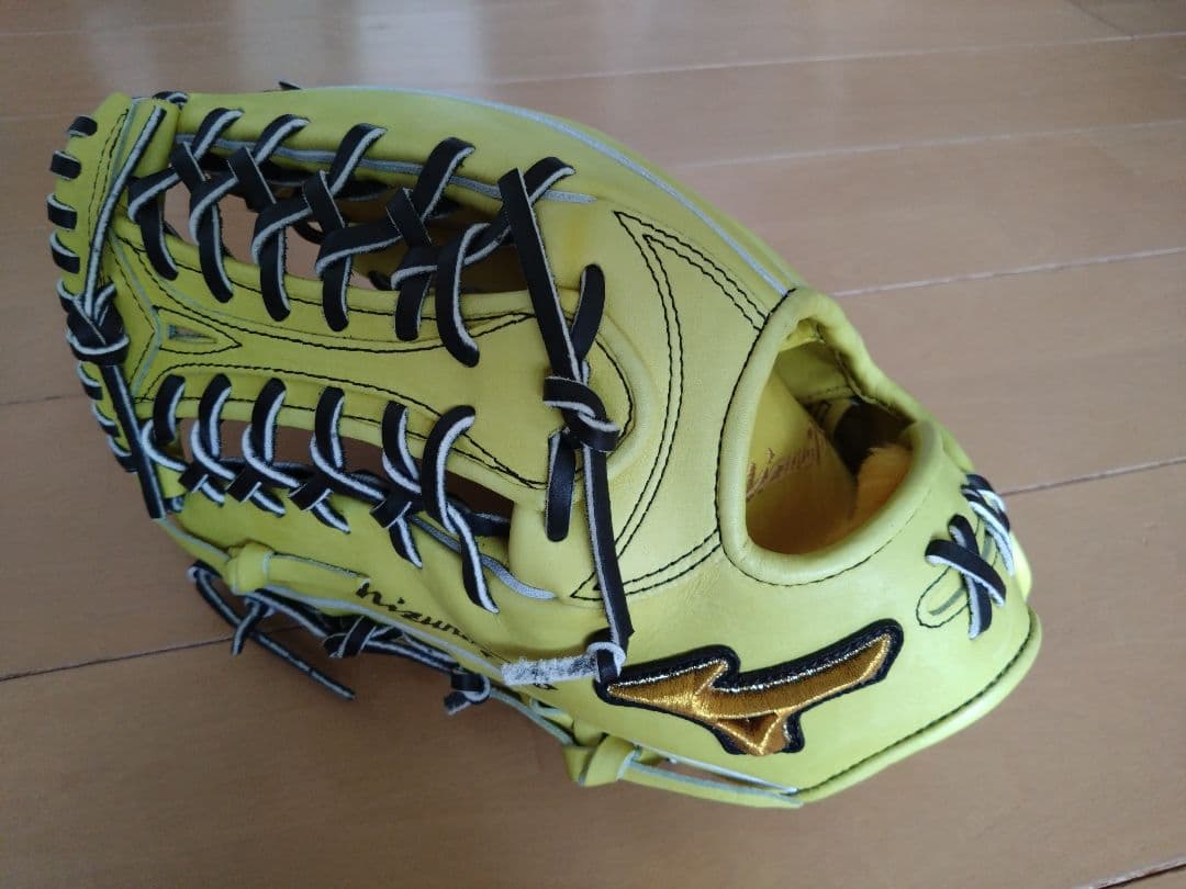 MizunoPro 硬式グラブ ナチュラルライム 外野手AXI型 サイズ18N