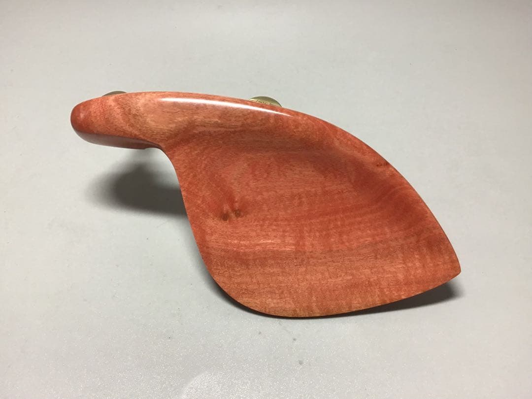 バイオリン顎当て　ピンクアイボリー　ガルネリタイプ