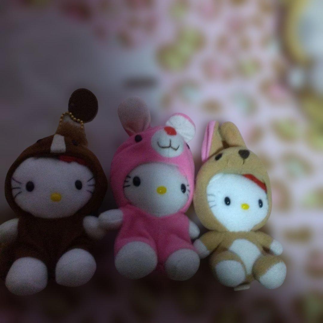 超激レア‼️レトロ‼️キティ 着ぐるみ‼️9 体セット‼️脱げる‼️可愛い‼️