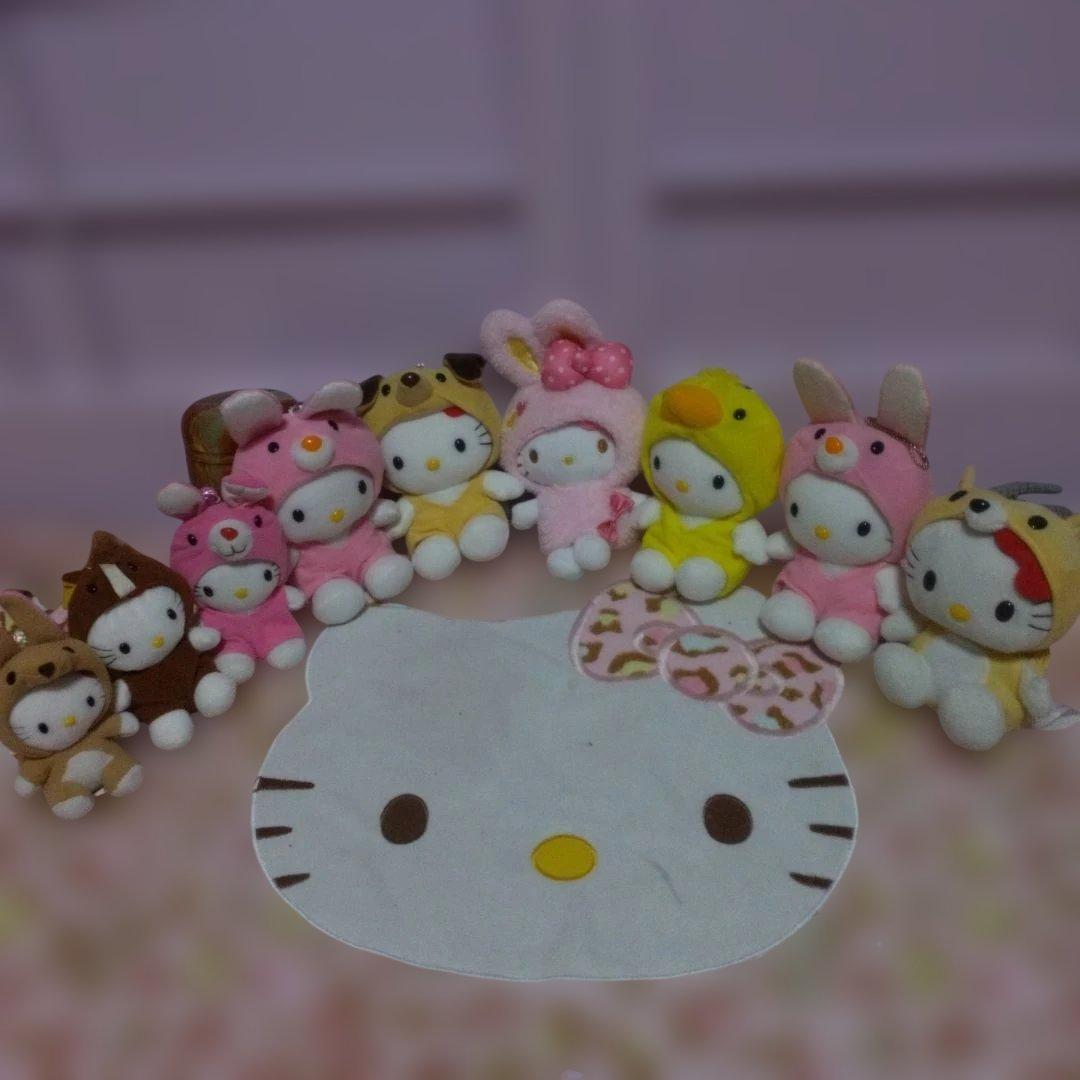 超激レア‼️レトロ‼️キティ 着ぐるみ‼️9 体セット‼️脱げる‼️可愛い‼️