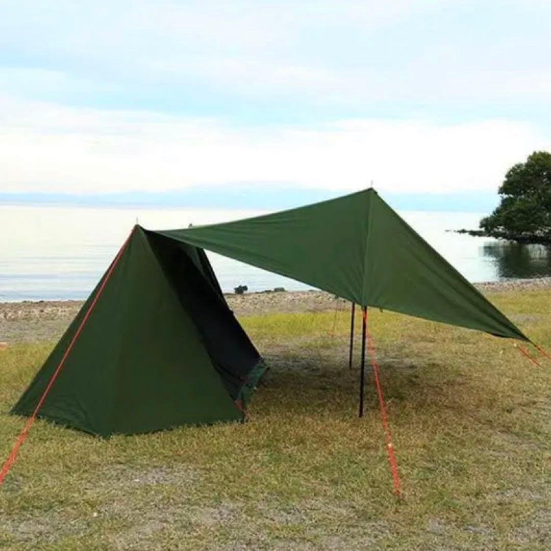 dod パップフーテント2 カーキ色 軍幕 キャンプ テント