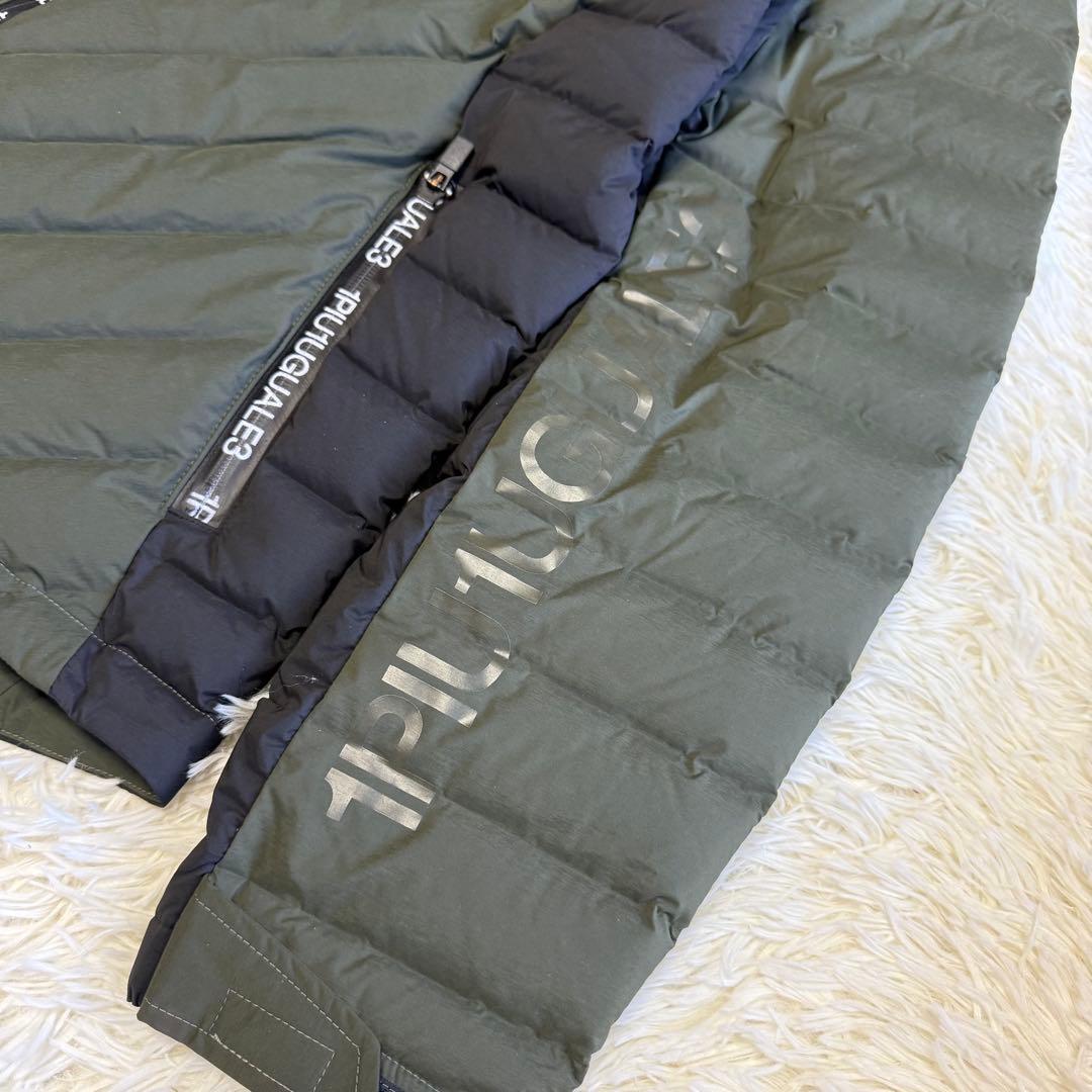 【1PIU1UGUALE3 GOLF】極美品✨ダウンジャケット ロゴ カーキ Ⅶ
