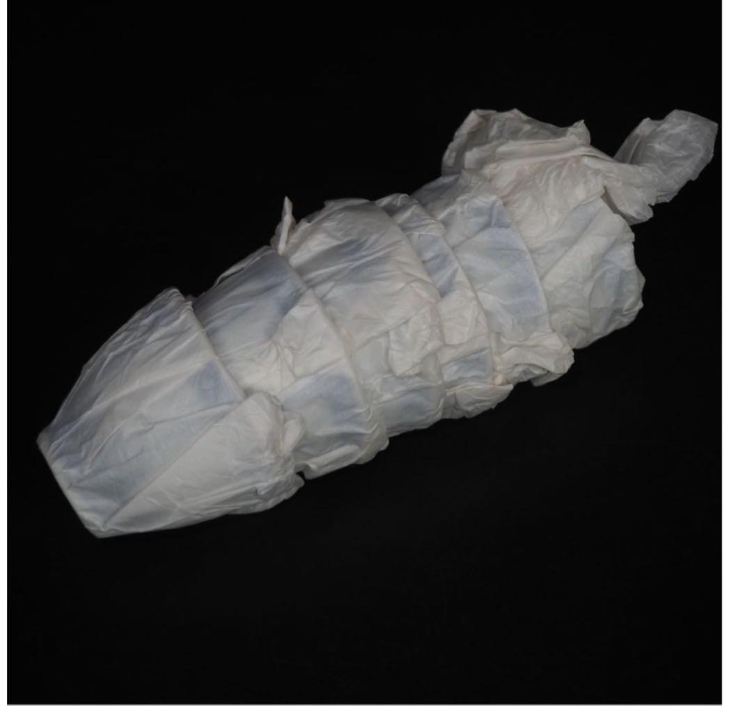 送料無料　京焼　平安和峰造　総手描き青華煎茶碗6客　未使用　煎茶道具