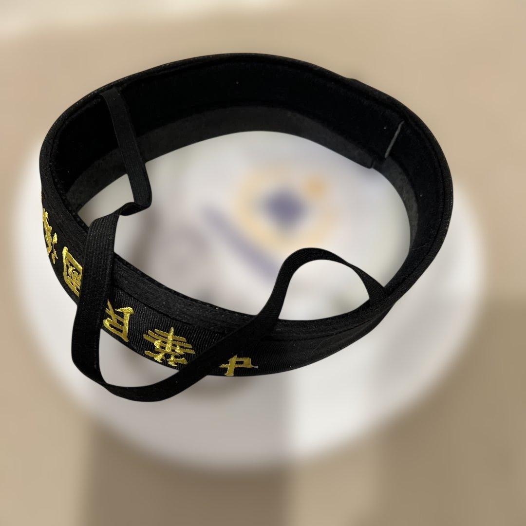 実物　台湾軍水兵帽　中華民国海軍 帽子 ホワイト ブラック　防水