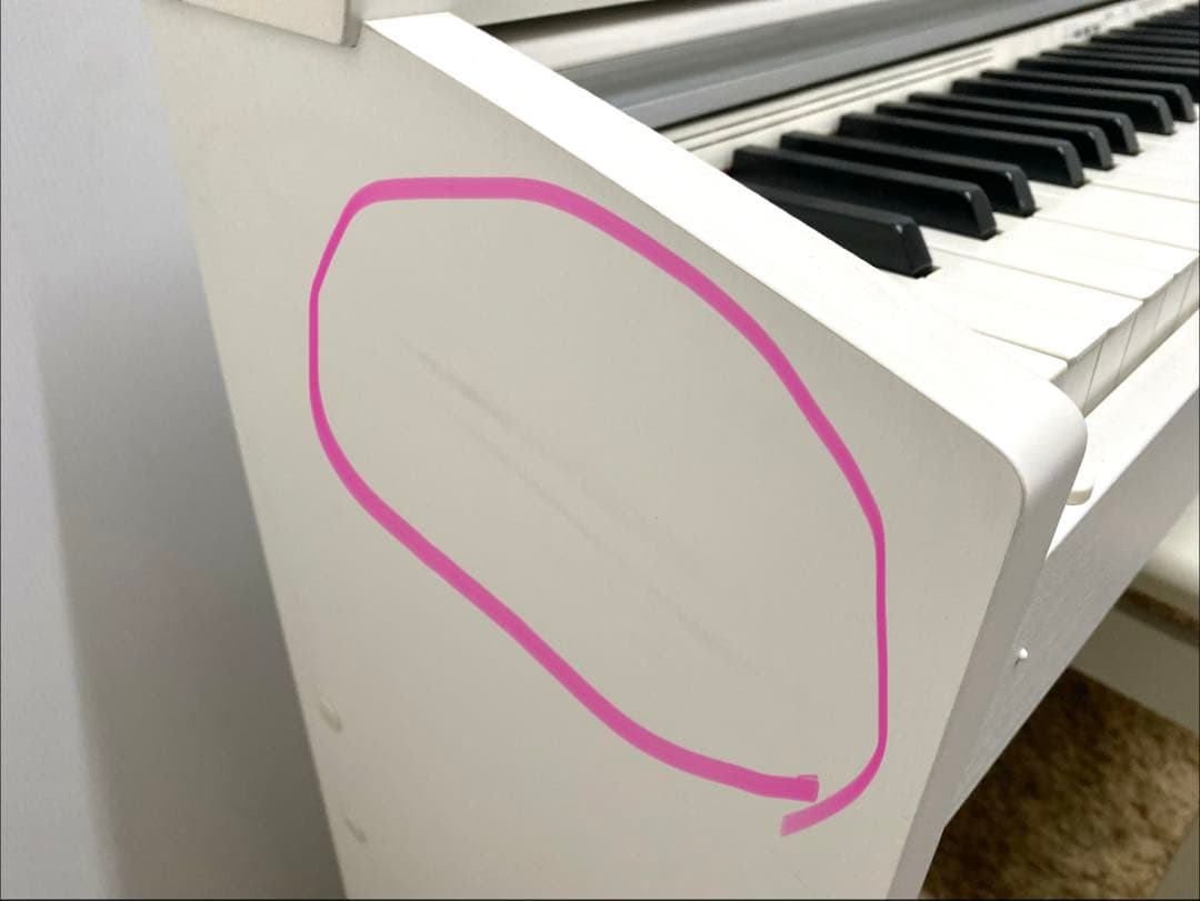 CASIO PX2000GP ホワイト 省スペース！電子ピアノ