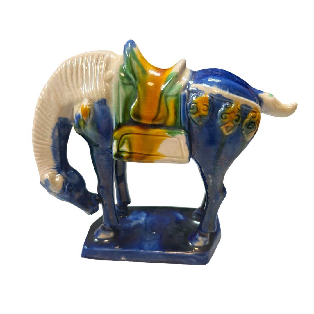 唐三彩 陶器の馬 5体セット