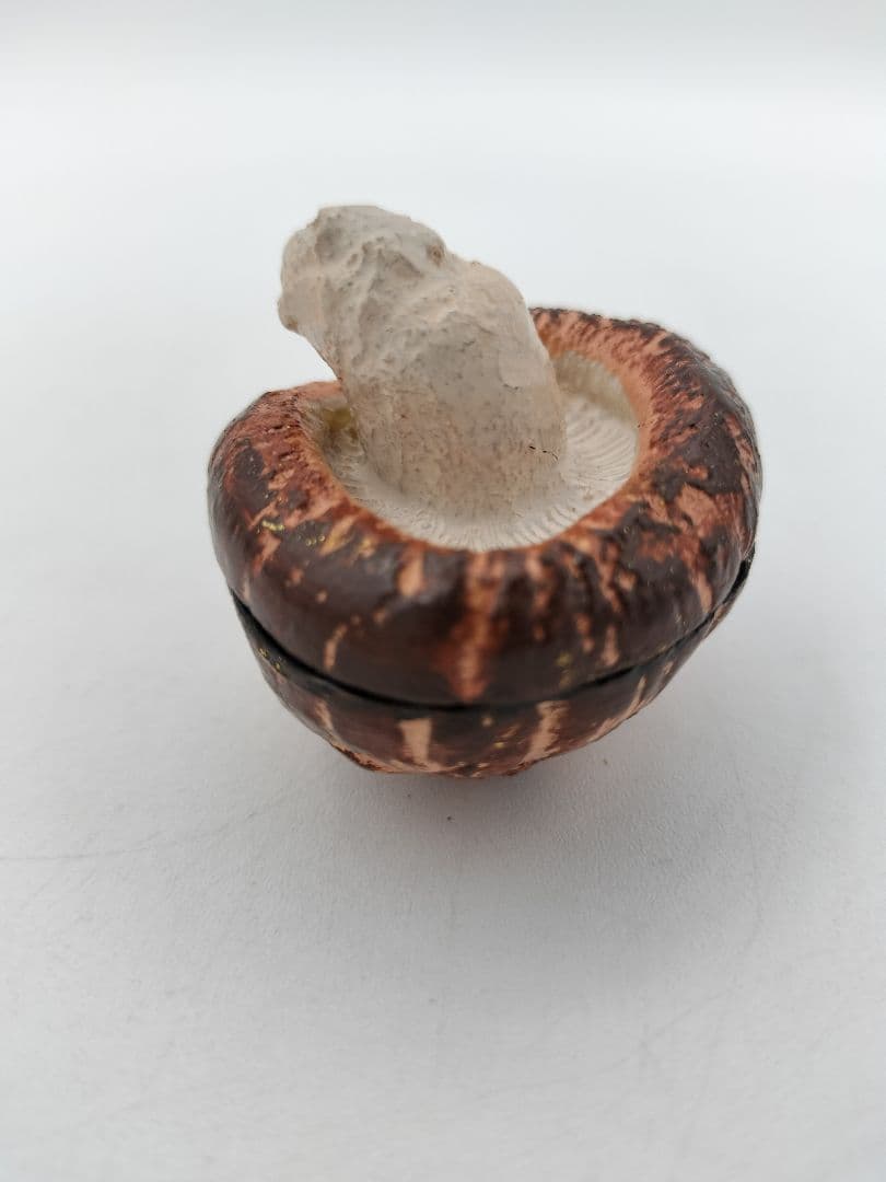 b120 【新品・未使用】香合 乾漆 椎茸 畦地粒表 多喜翁 木箱 茶道具 風炉