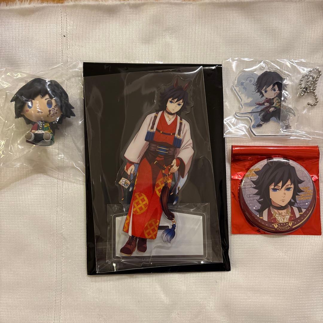 鬼滅の刃　冨岡義勇　アクリルスタンド　ちょこのっこ　バッジ等　セット販売